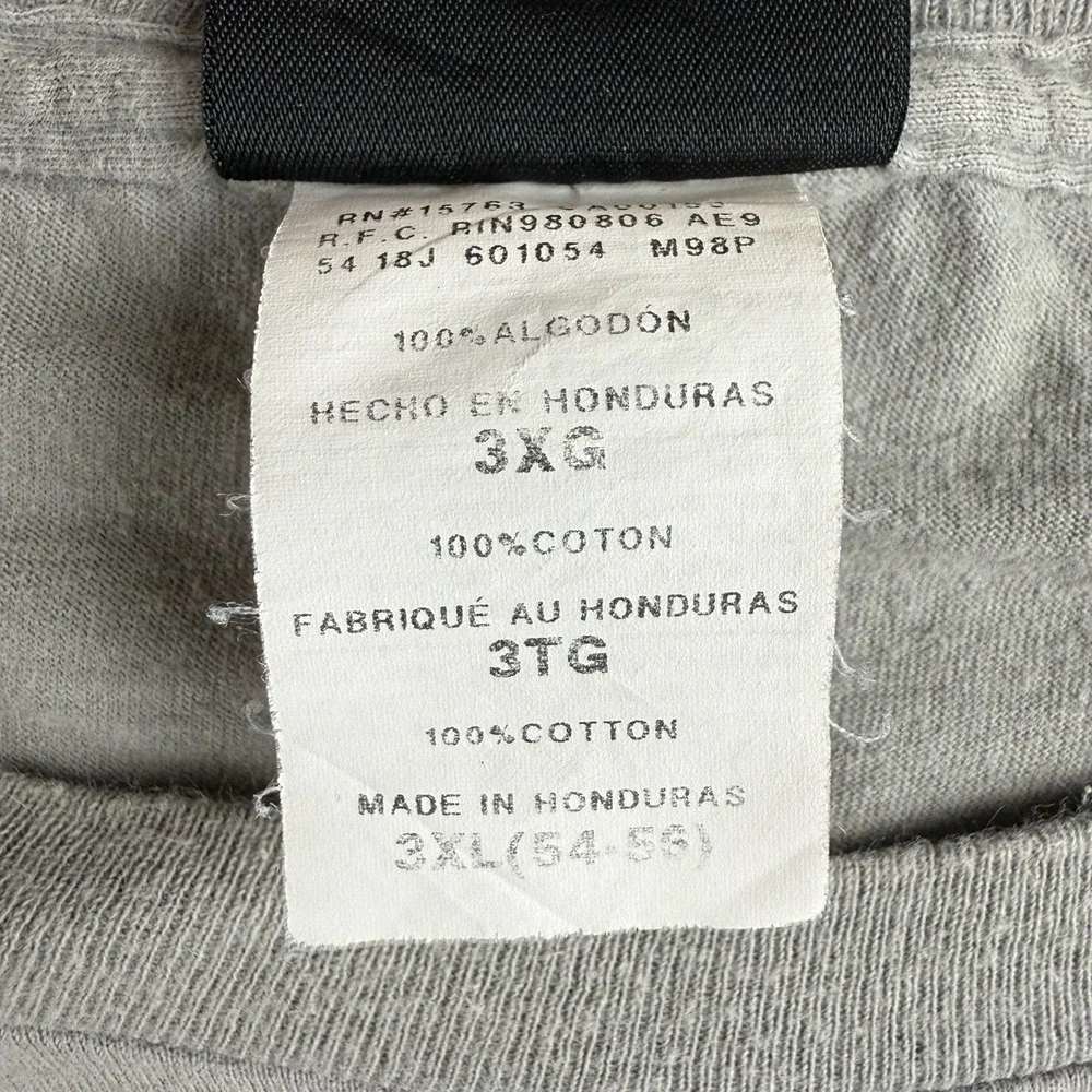 Harley-Davidson T-Shirt Men 3XL‎ Gray Smoky Mountain NC Pocket 2019 Honduras